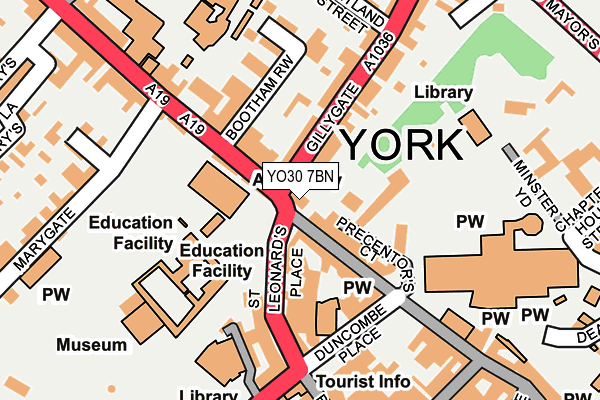 YO30 7BN map - OS OpenMap – Local (Ordnance Survey)