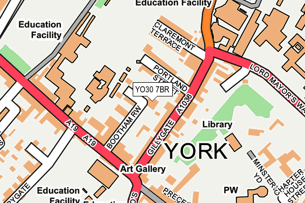 YO30 7BR map - OS OpenMap – Local (Ordnance Survey)