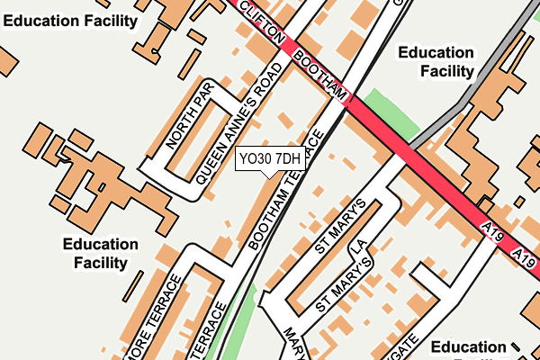 YO30 7DH map - OS OpenMap – Local (Ordnance Survey)