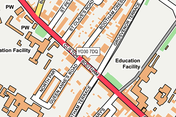 YO30 7DQ map - OS OpenMap – Local (Ordnance Survey)