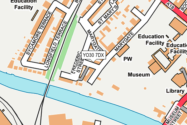 YO30 7DX map - OS OpenMap – Local (Ordnance Survey)