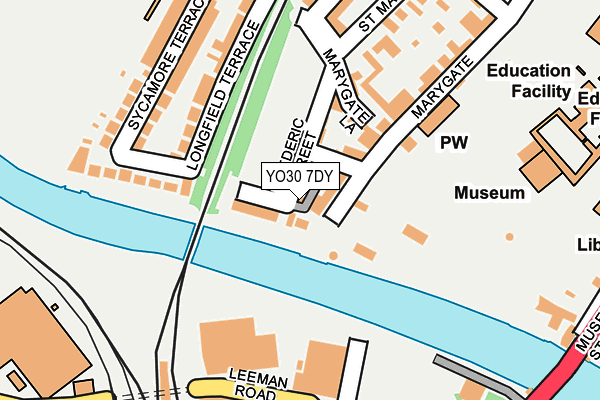 YO30 7DY map - OS OpenMap – Local (Ordnance Survey)