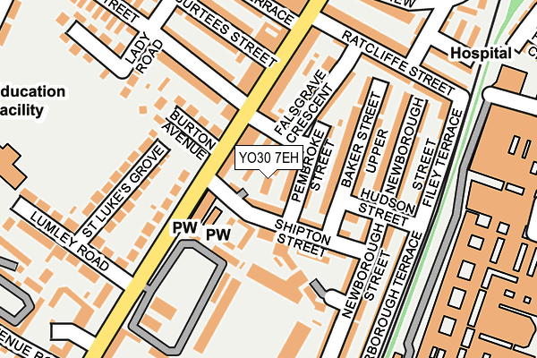 YO30 7EH map - OS OpenMap – Local (Ordnance Survey)