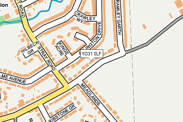 YO31 0LF map - OS OpenMap – Local (Ordnance Survey)