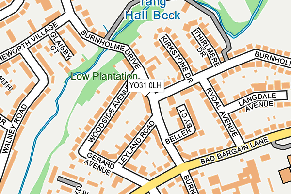 YO31 0LH map - OS OpenMap – Local (Ordnance Survey)
