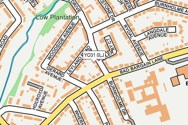 YO31 0LJ map - OS OpenMap – Local (Ordnance Survey)