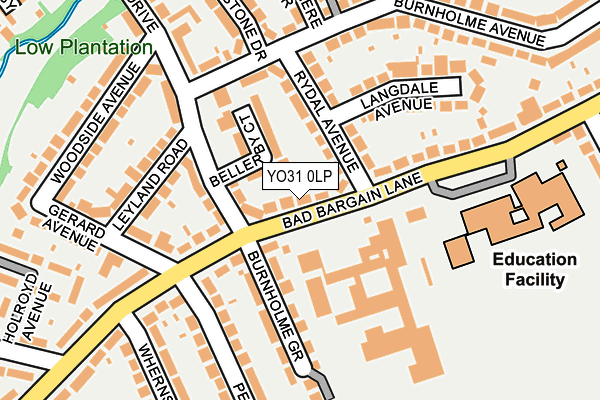 YO31 0LP map - OS OpenMap – Local (Ordnance Survey)