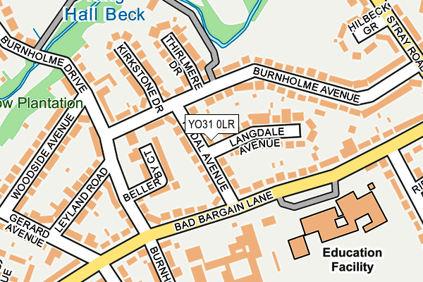 YO31 0LR map - OS OpenMap – Local (Ordnance Survey)