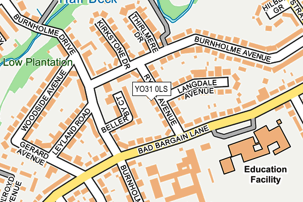 YO31 0LS map - OS OpenMap – Local (Ordnance Survey)