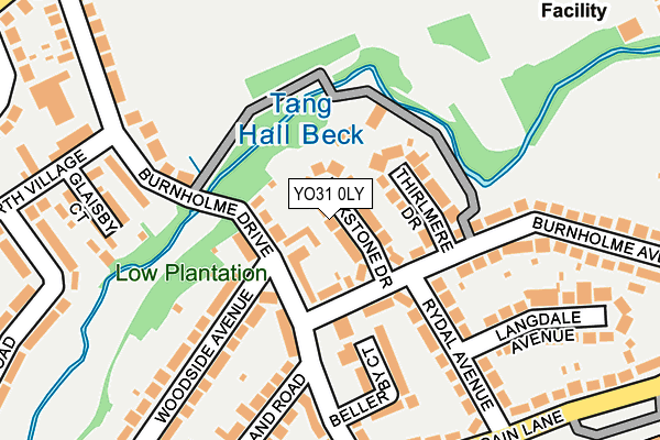 YO31 0LY map - OS OpenMap – Local (Ordnance Survey)