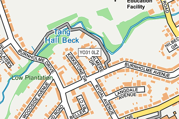 YO31 0LZ map - OS OpenMap – Local (Ordnance Survey)
