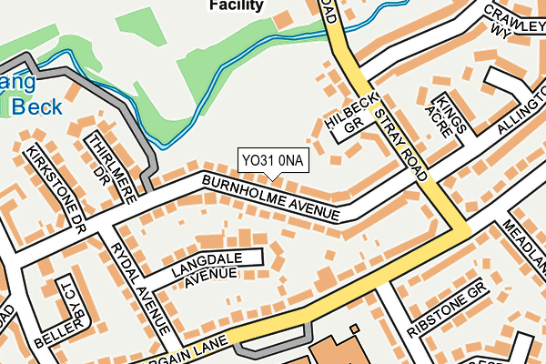 YO31 0NA map - OS OpenMap – Local (Ordnance Survey)