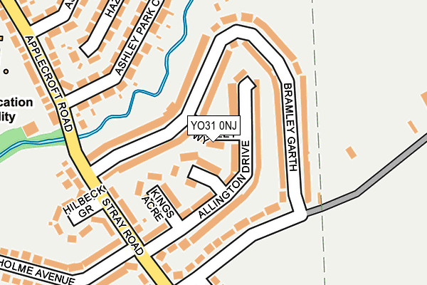 YO31 0NJ map - OS OpenMap – Local (Ordnance Survey)