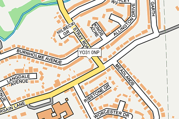 YO31 0NP map - OS OpenMap – Local (Ordnance Survey)
