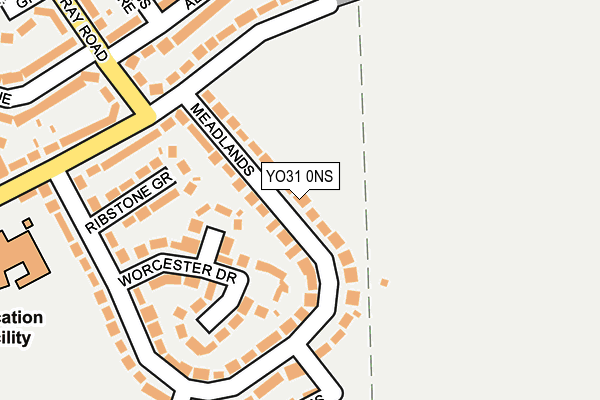 YO31 0NS map - OS OpenMap – Local (Ordnance Survey)