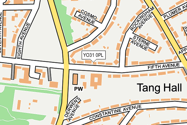 YO31 0PL map - OS OpenMap – Local (Ordnance Survey)