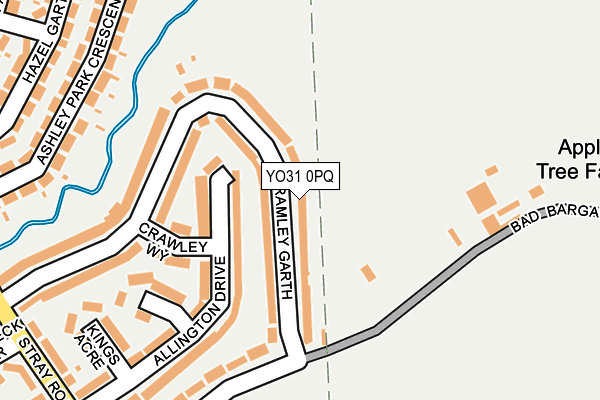 YO31 0PQ map - OS OpenMap – Local (Ordnance Survey)