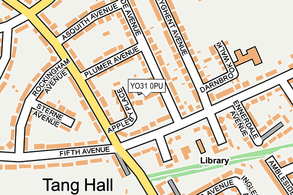 YO31 0PU map - OS OpenMap – Local (Ordnance Survey)