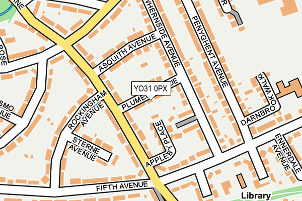 YO31 0PX map - OS OpenMap – Local (Ordnance Survey)