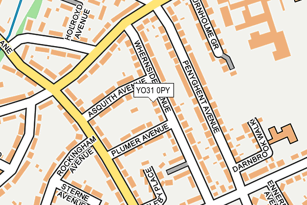 YO31 0PY map - OS OpenMap – Local (Ordnance Survey)