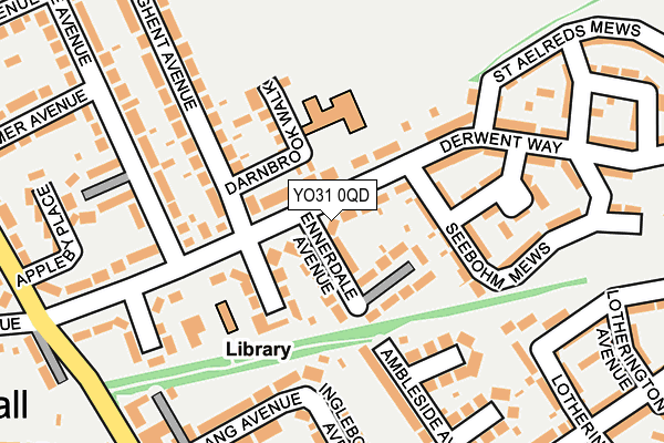 YO31 0QD map - OS OpenMap – Local (Ordnance Survey)