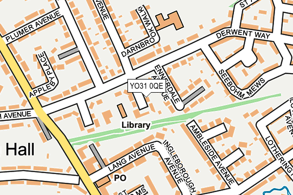 YO31 0QE map - OS OpenMap – Local (Ordnance Survey)