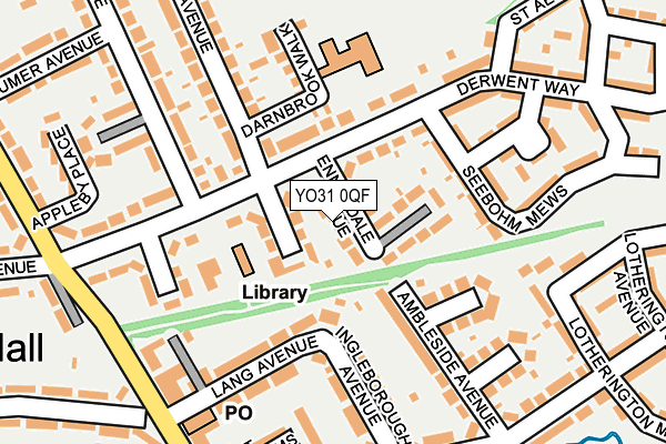 YO31 0QF map - OS OpenMap – Local (Ordnance Survey)