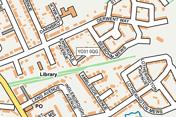 YO31 0QG map - OS OpenMap – Local (Ordnance Survey)