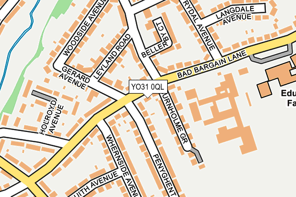 YO31 0QL map - OS OpenMap – Local (Ordnance Survey)