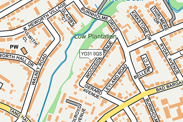 YO31 0QS map - OS OpenMap – Local (Ordnance Survey)