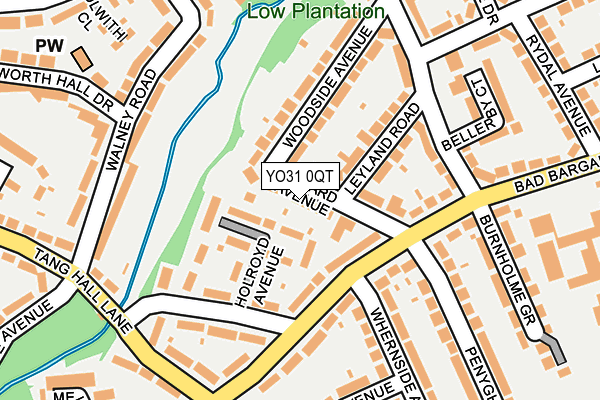 YO31 0QT map - OS OpenMap – Local (Ordnance Survey)