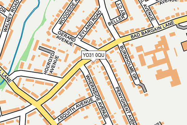 YO31 0QU map - OS OpenMap – Local (Ordnance Survey)