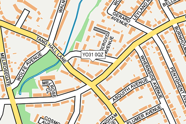 YO31 0QZ map - OS OpenMap – Local (Ordnance Survey)