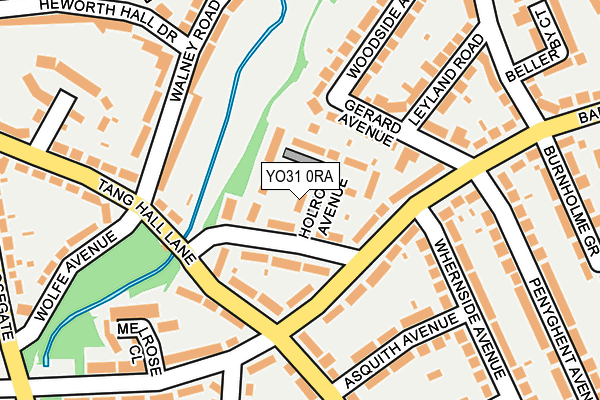 YO31 0RA map - OS OpenMap – Local (Ordnance Survey)