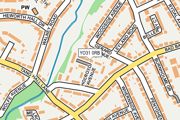 YO31 0RB map - OS OpenMap – Local (Ordnance Survey)
