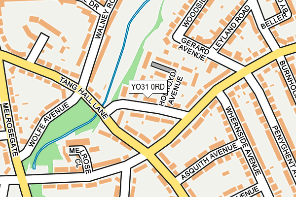 YO31 0RD map - OS OpenMap – Local (Ordnance Survey)