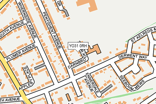 YO31 0RH map - OS OpenMap – Local (Ordnance Survey)
