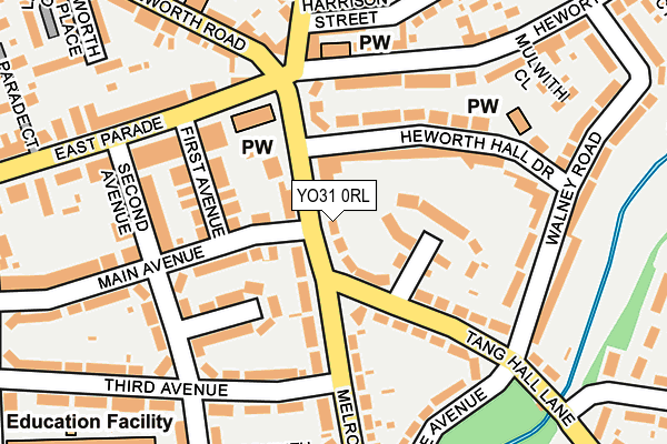 YO31 0RL map - OS OpenMap – Local (Ordnance Survey)