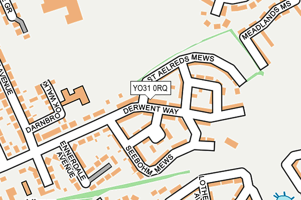 YO31 0RQ map - OS OpenMap – Local (Ordnance Survey)