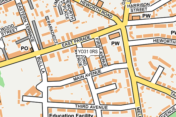 YO31 0RS map - OS OpenMap – Local (Ordnance Survey)