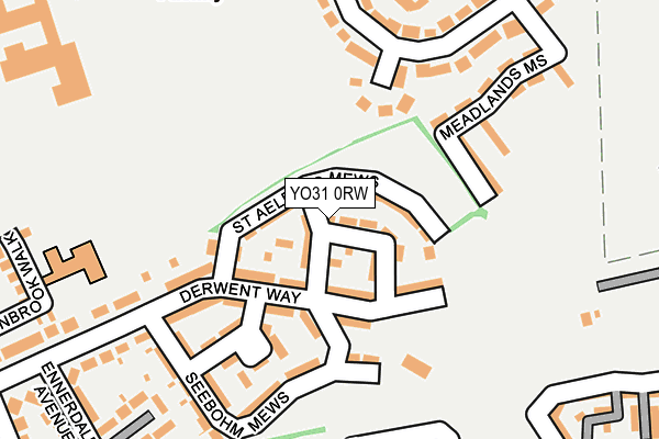 YO31 0RW map - OS OpenMap – Local (Ordnance Survey)