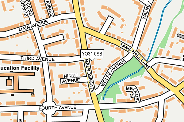 YO31 0SB map - OS OpenMap – Local (Ordnance Survey)