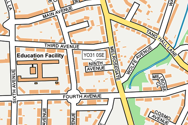 YO31 0SE map - OS OpenMap – Local (Ordnance Survey)