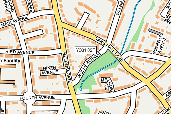YO31 0SF map - OS OpenMap – Local (Ordnance Survey)
