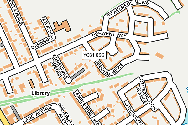 YO31 0SG map - OS OpenMap – Local (Ordnance Survey)