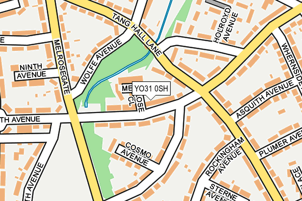 YO31 0SH map - OS OpenMap – Local (Ordnance Survey)