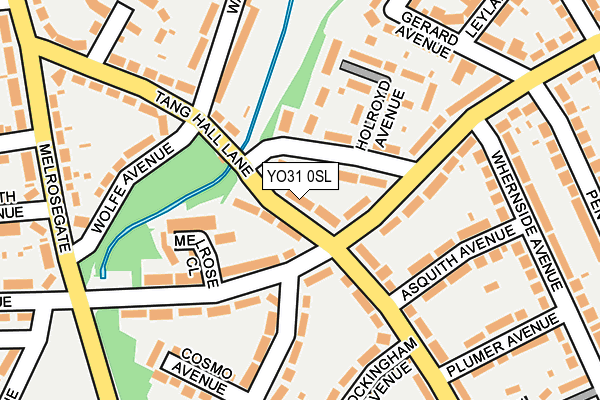 YO31 0SL map - OS OpenMap – Local (Ordnance Survey)