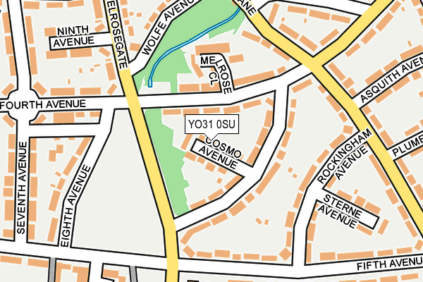 YO31 0SU map - OS OpenMap – Local (Ordnance Survey)