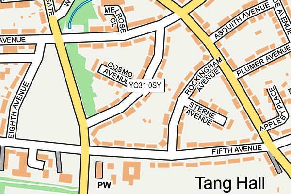 YO31 0SY map - OS OpenMap – Local (Ordnance Survey)