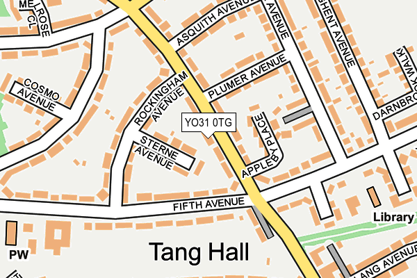 YO31 0TG map - OS OpenMap – Local (Ordnance Survey)